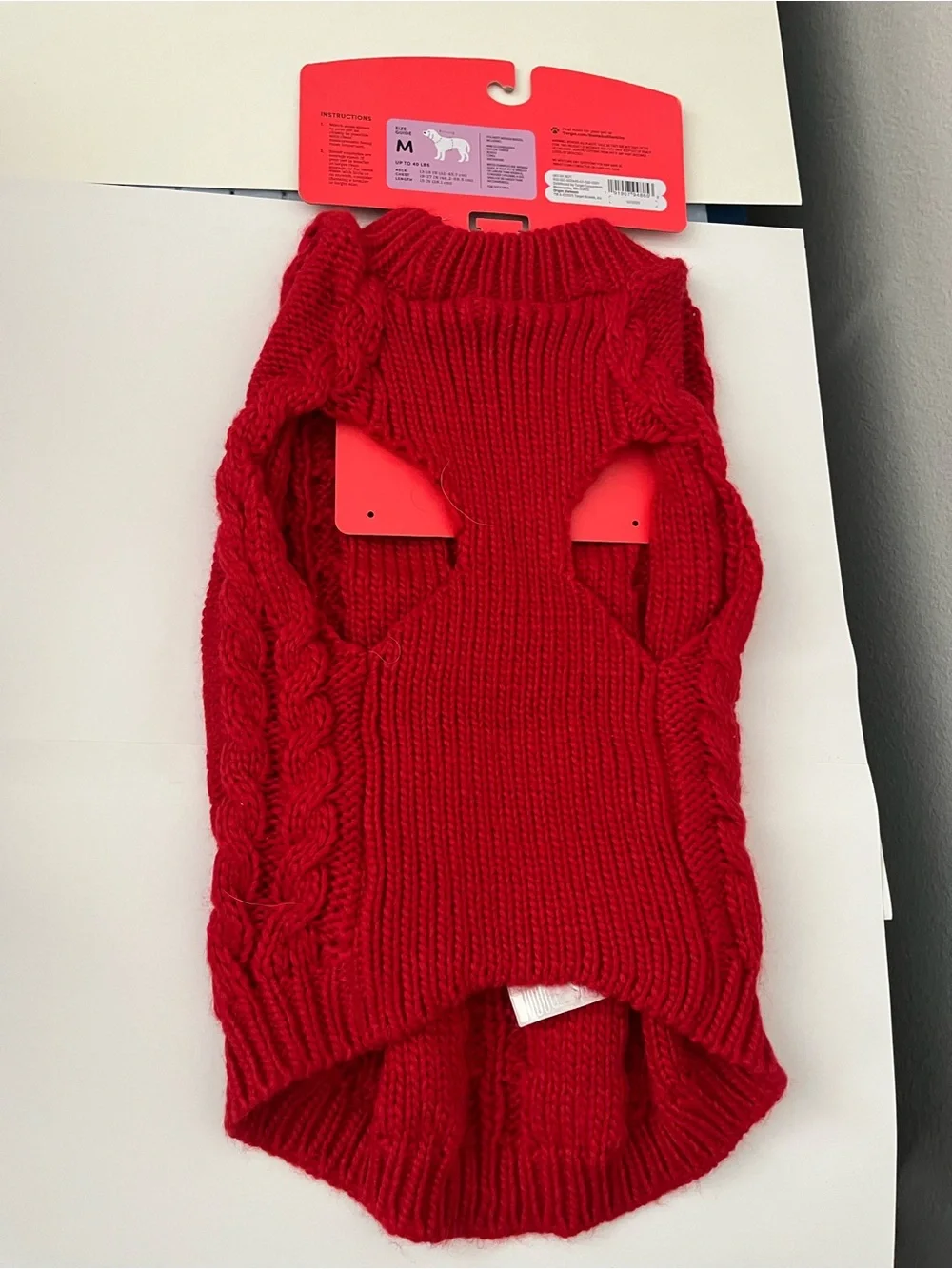 NEW Target Dog Sweater & Sherpa Vest Lot Size M NWT Pet Clothes